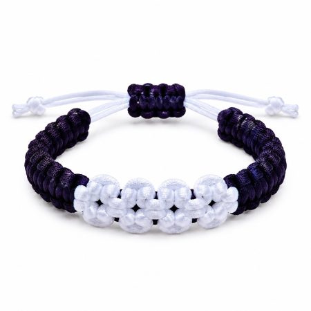Bratara artizanala impletita manual, snur satinat, design unic floral, cadou special pentru persoanele dragi